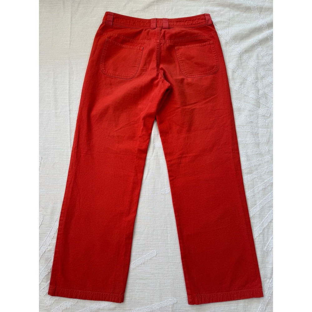 Patagonia Water Girl Women's 8 Red Wide Leg Utility Pants Vintage Y2K - Picture 3 of 8